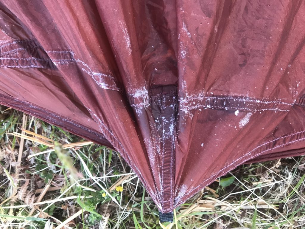 Icy tent - Highland Trail 