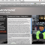 Feature on Montane website