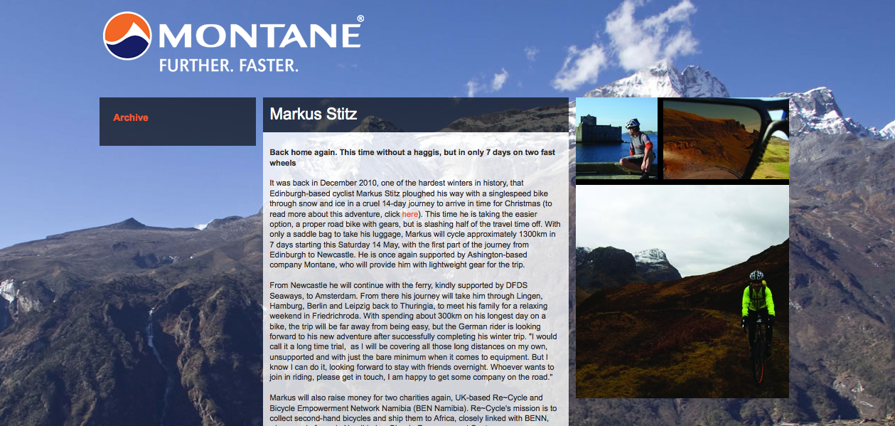 Montane Website 13/05/2011