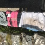 Drying clothes - Highland Trail