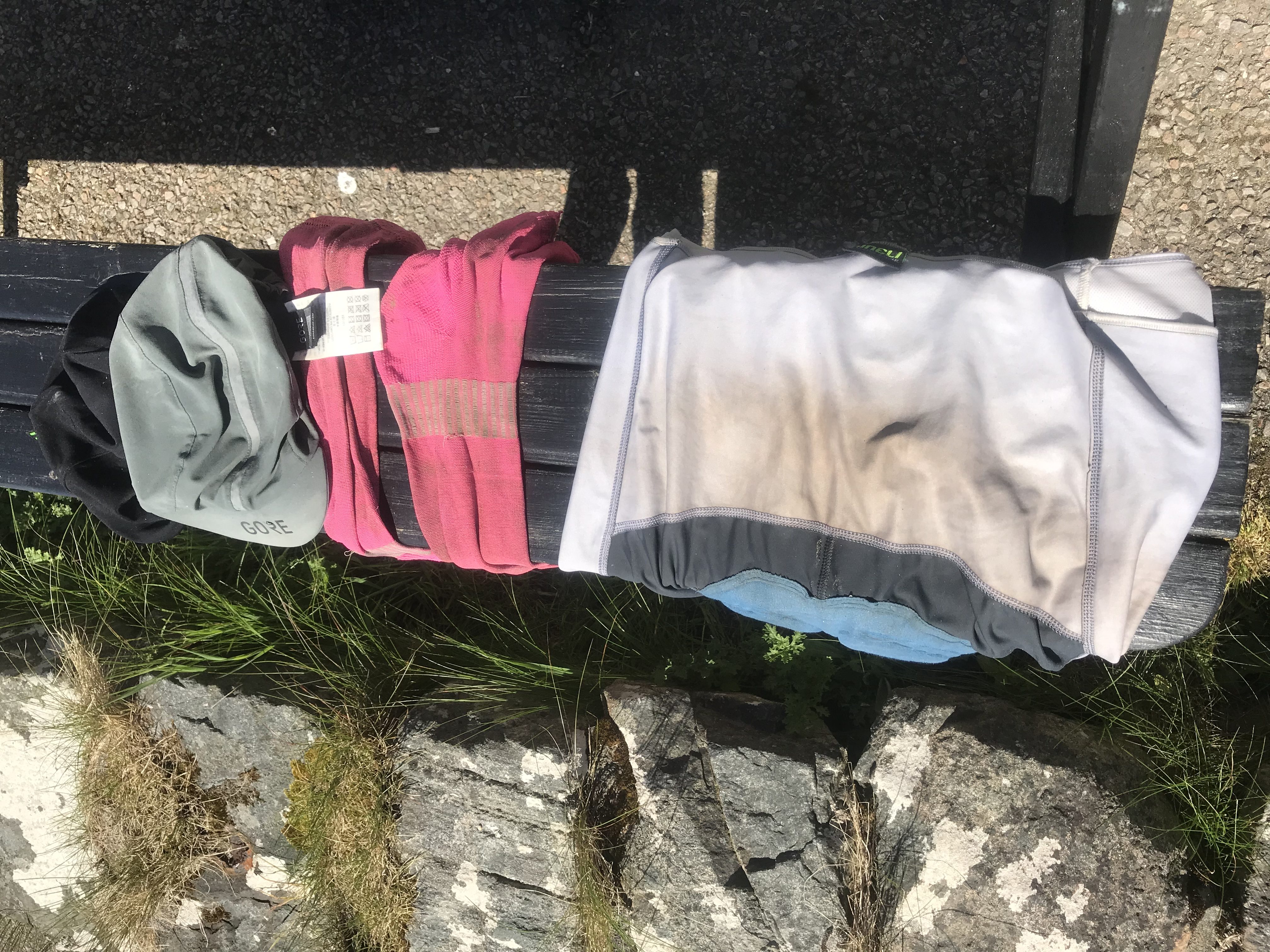 Drying clothes - Highland Trail